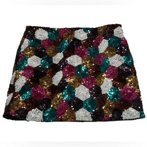 Sequins Mini Skirt